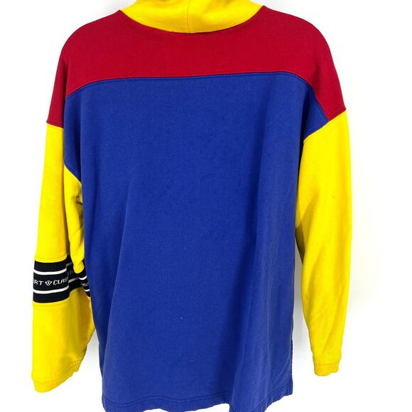 Vintage Classiques Du Sport Funnel Neck Sweatshirt Size L - Picture 3 of 9